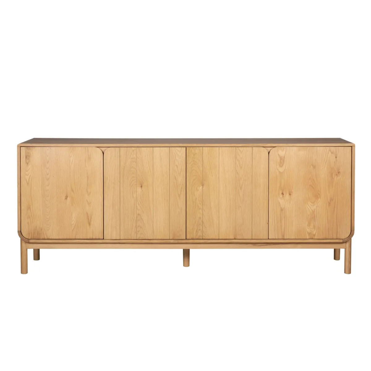 Buffet 4 portes chêne massif (200 x 80 cm) Tulum Naturel