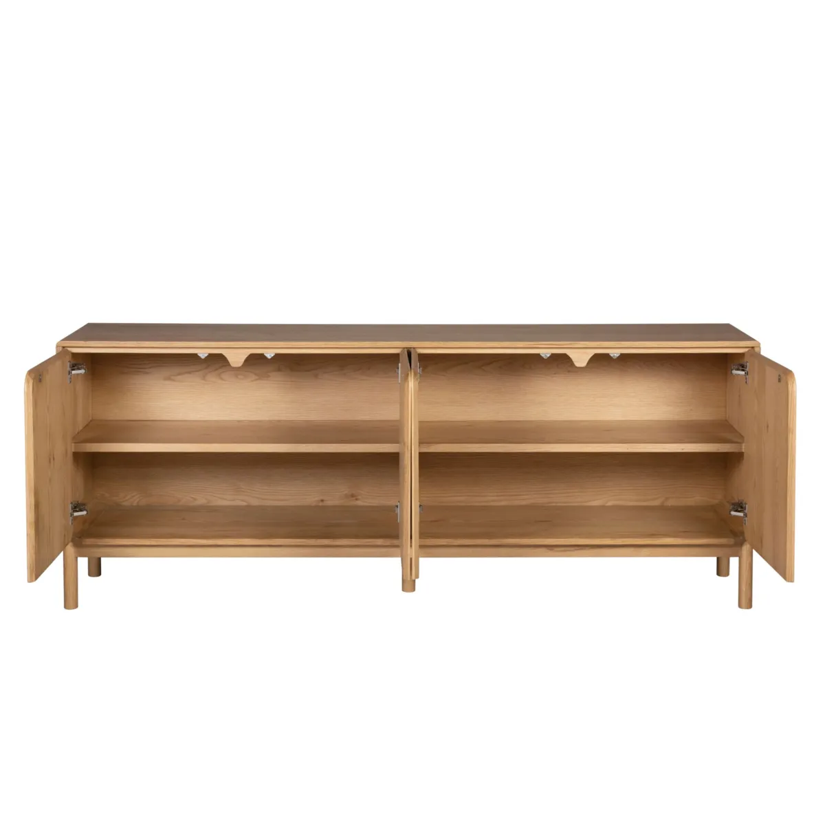 Buffet 4 portes chêne massif (200 x 80 cm) Tulum Naturel