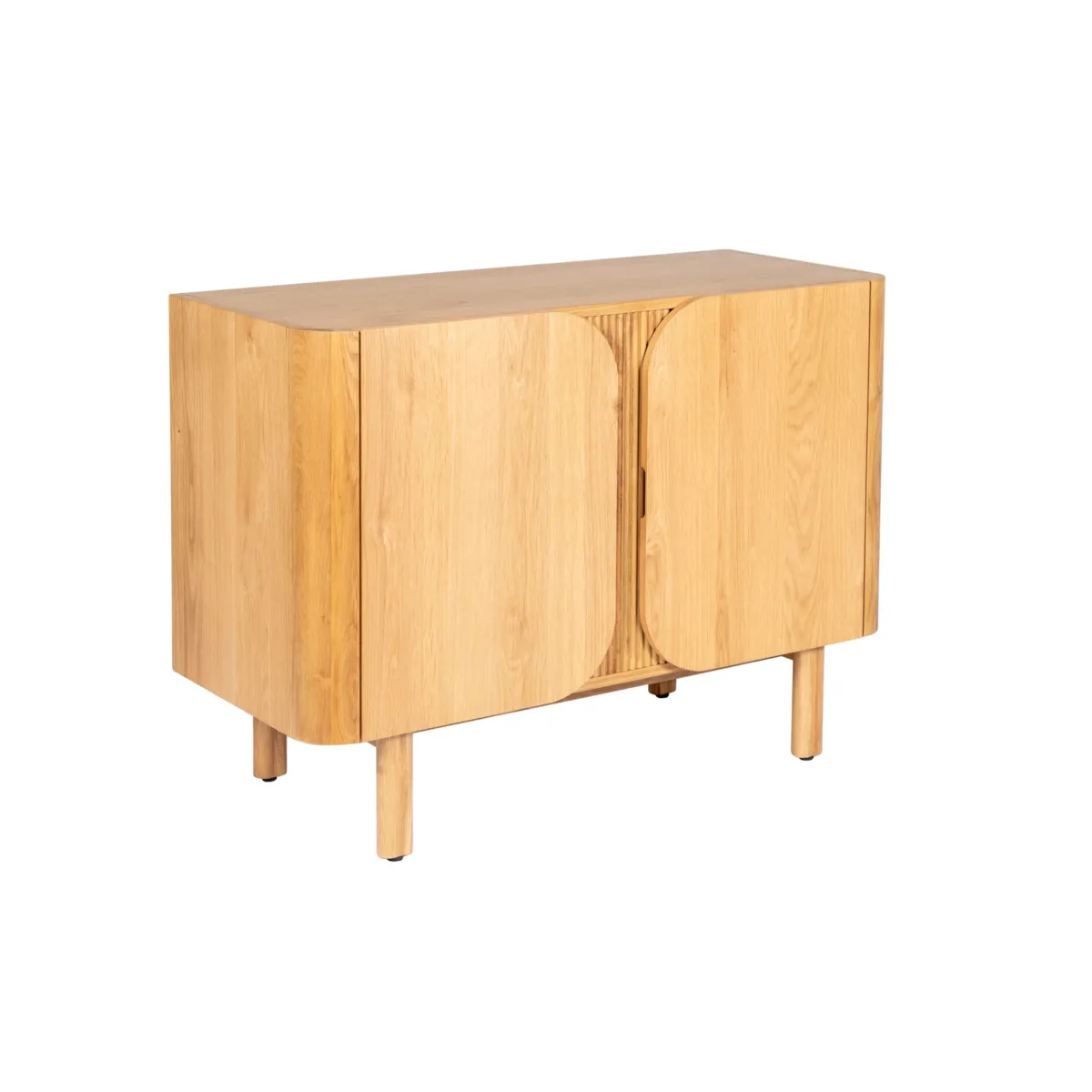 Madia 2 ante in rovere massiccio (107 x 80 cm) Oakland Naturale