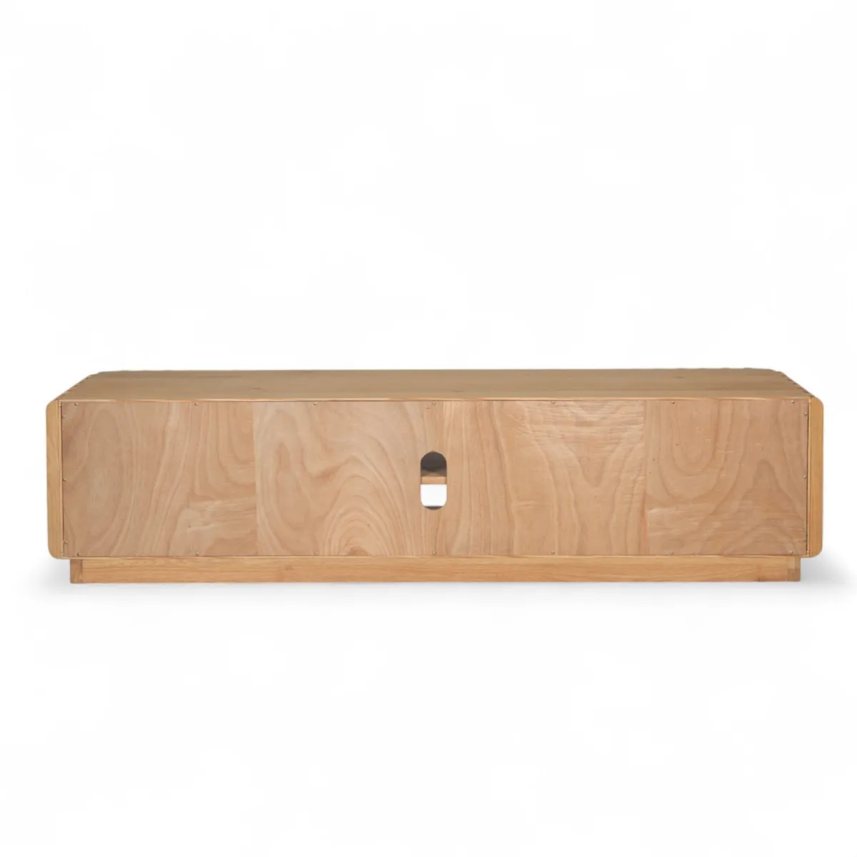 Meuble télé 2 niches 2 portes chêne massif (180 x 45 cm) Altos Naturel