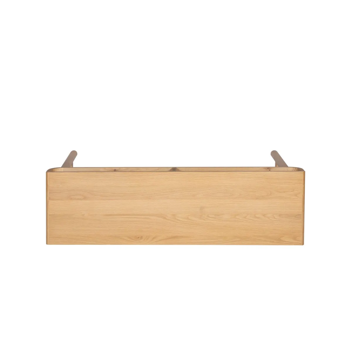 Console 2 niches chêne massif (120 x 76 cm) Tulum Naturel