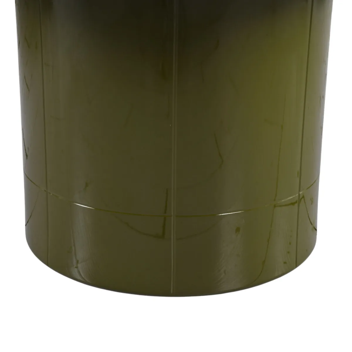 Tavolino rotondo in vetro e MDF (H42 cm) Jila Verde