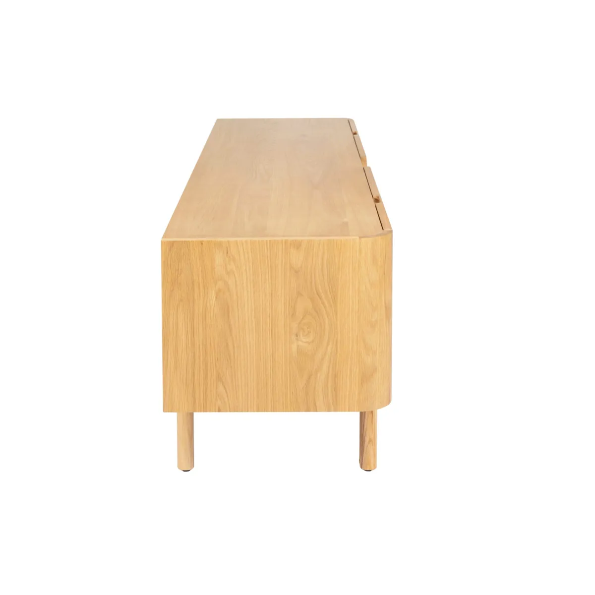 Meuble télé 4 portes chêne massif (180 x 55 cm) Oakland Naturel