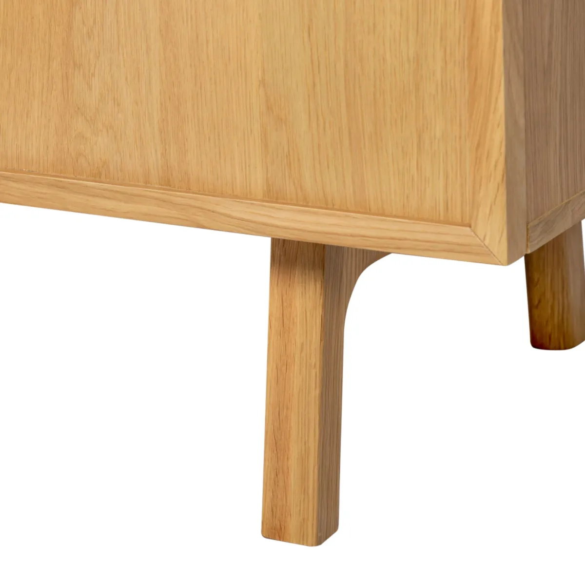 Buffet haut 2 portes chêne (100 x 100 cm) Olys naturel