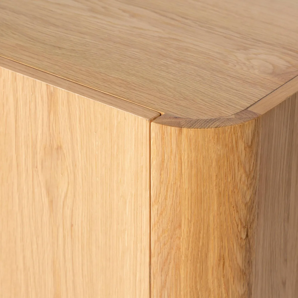 Mobile TV 3 ante in rovere massiccio (154 x 55 cm) Oakland Naturale
