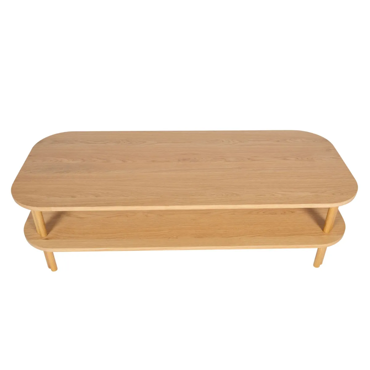 Tavolino rettangolare in rovere (130 cm) Oakland Naturale