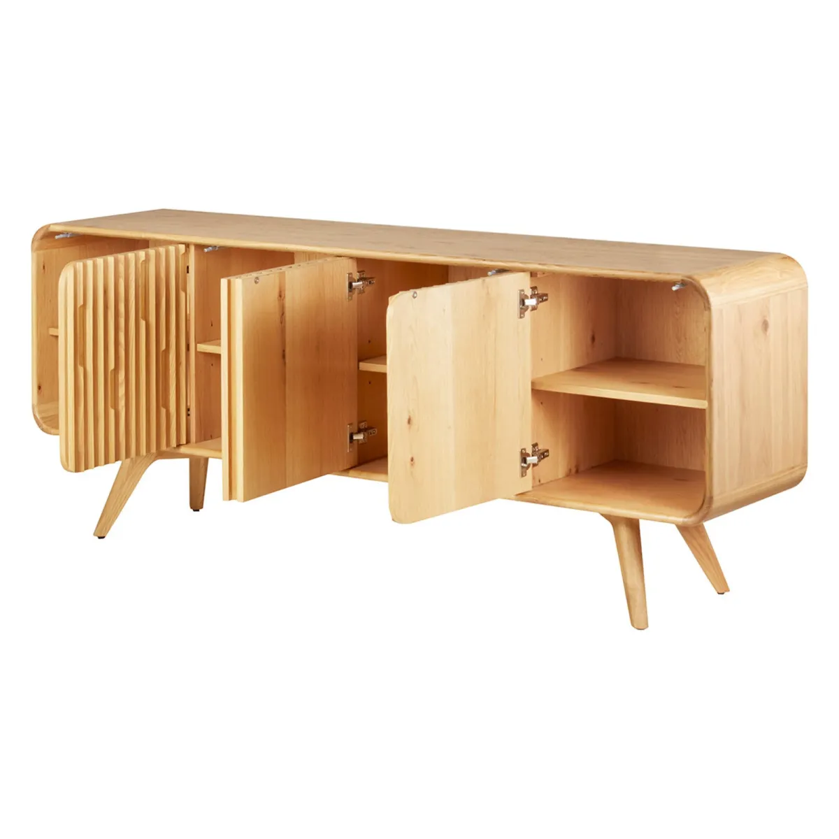 Madia 4 ante in rovere massiccio (200 x 80 cm) Bilbao Naturale