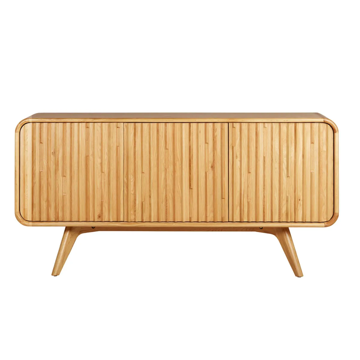 Buffet 3 portes chêne massif (165 x 80 cm) Bilbao Naturel