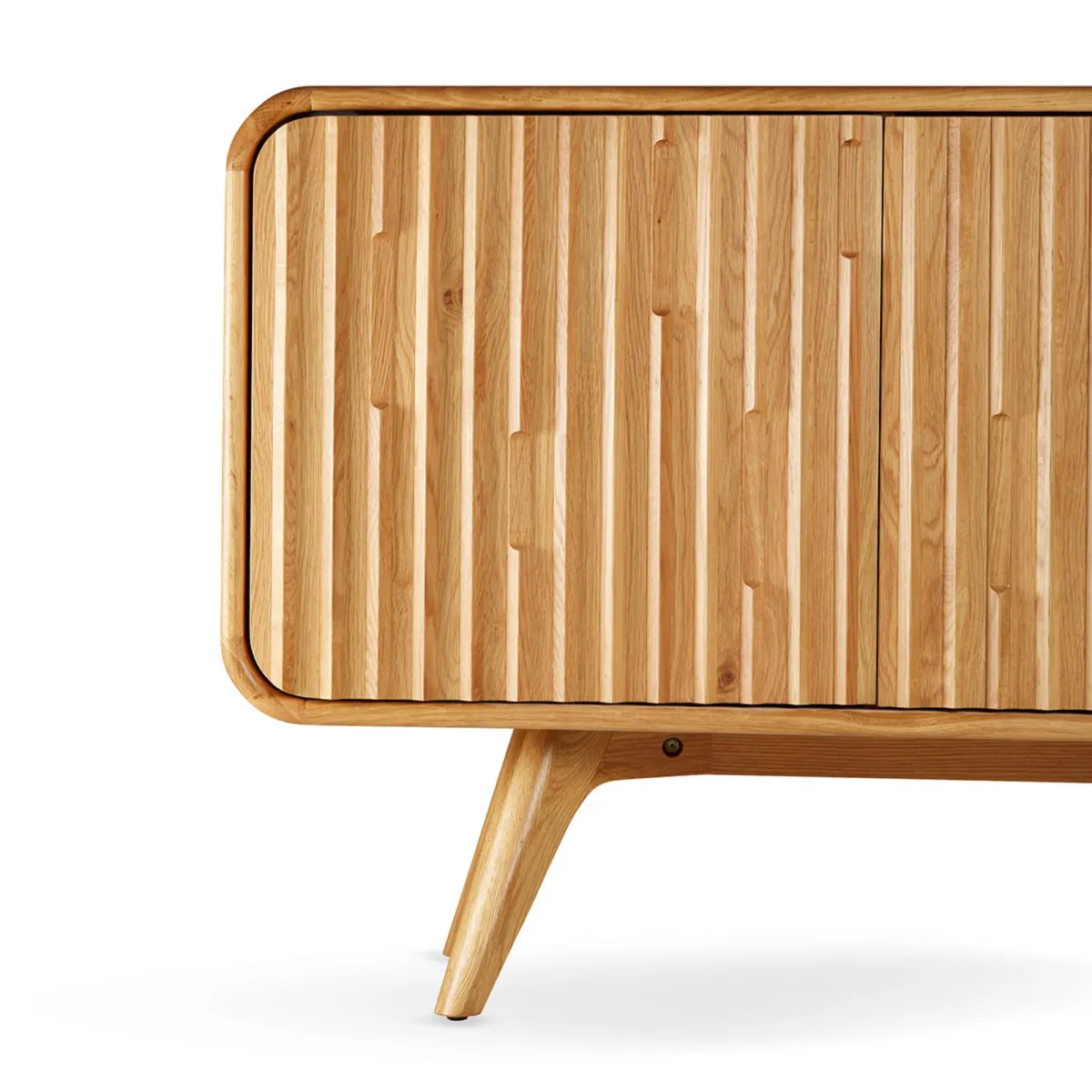 Buffet 3 portes chêne massif (165 x 80 cm) Bilbao Naturel