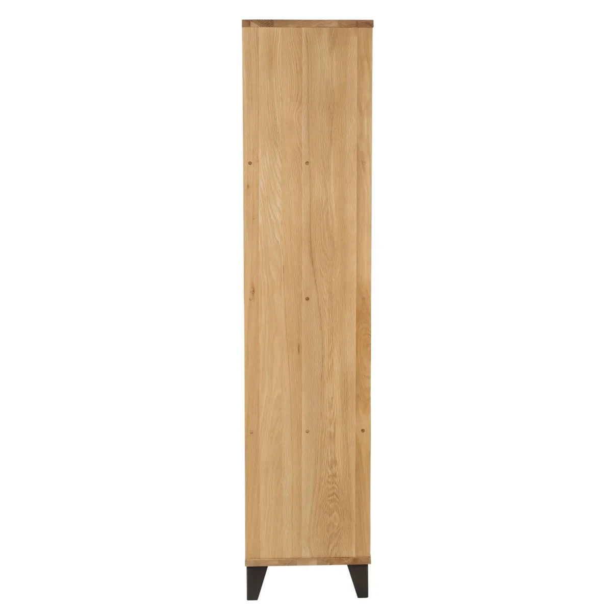 Libreria 12 scomparti in rovere e metallo (125 x 160 cm) Bristol Naturale