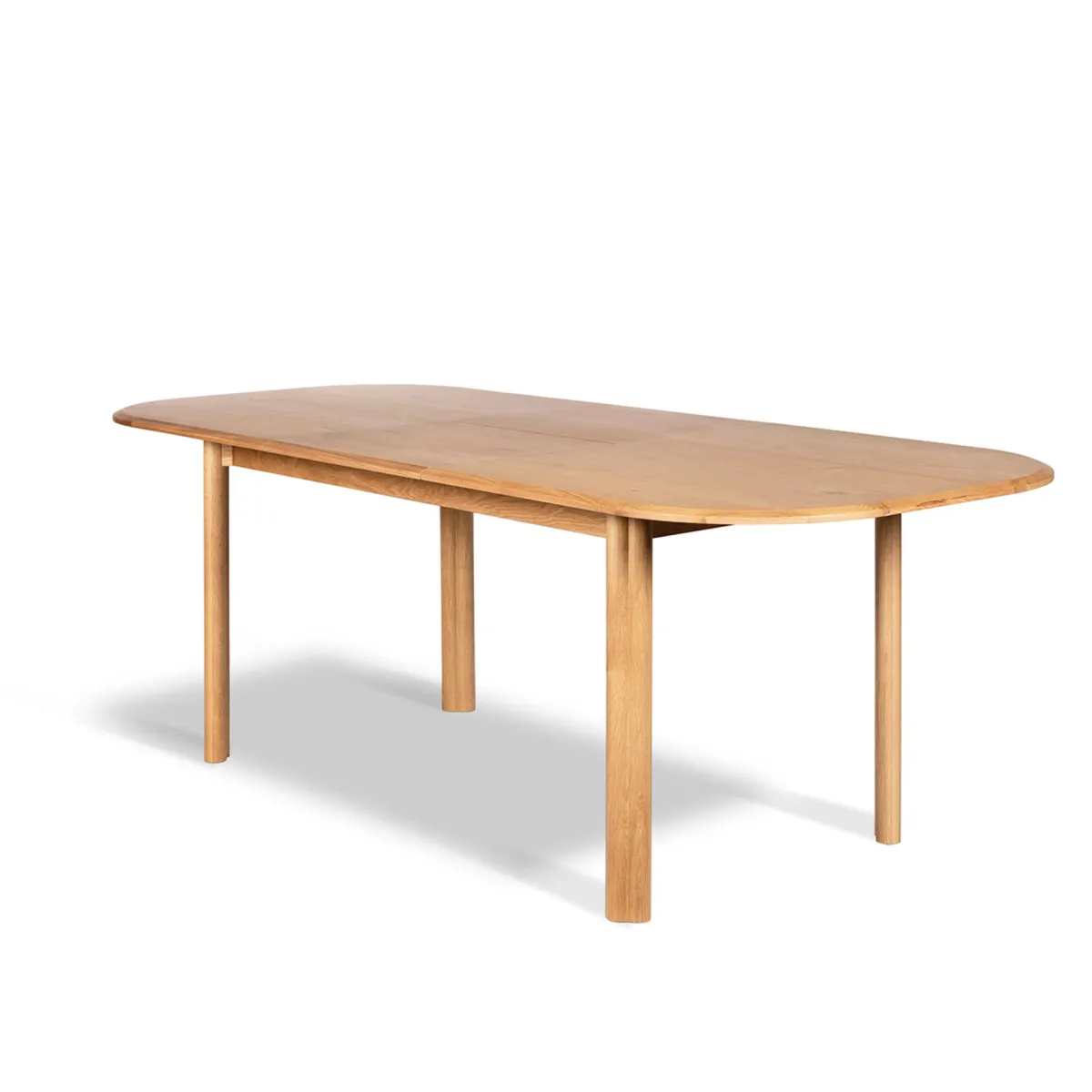 Tavolo rettangolare allungabile con prolunga in rovere (160 cm) Oakland Naturale