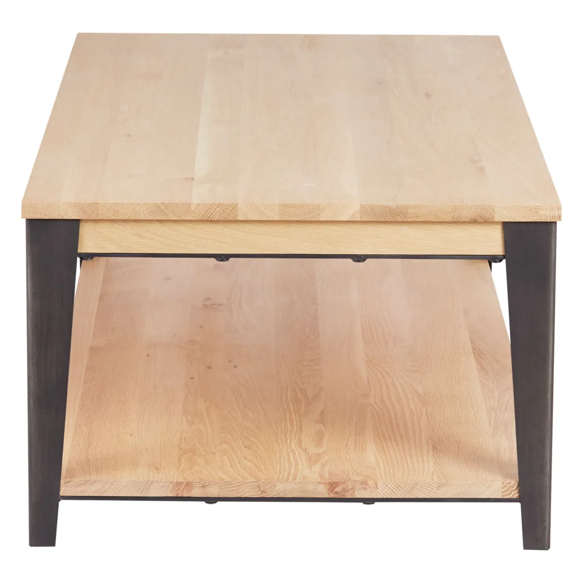 Tavolino rettangolare in rovere massiccio (120 cm) Bristol Naturale