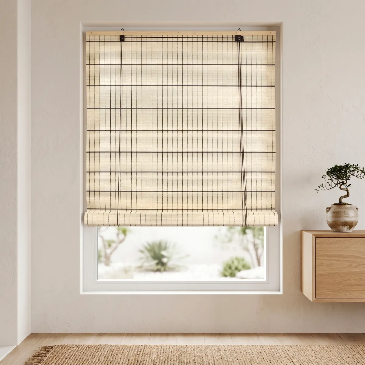 Tenda a rullo con bastoncini di bambù (120 x 180 cm) Bali Naturale