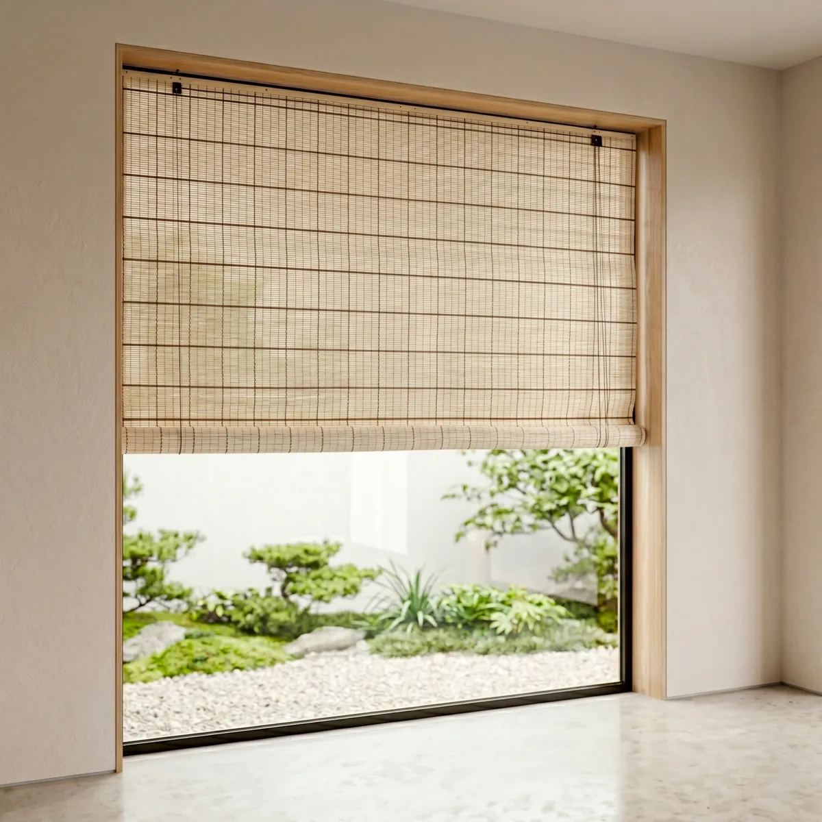 Tenda a rullo con bastoncini di bambù (180 x 180 cm) Bali Naturale
