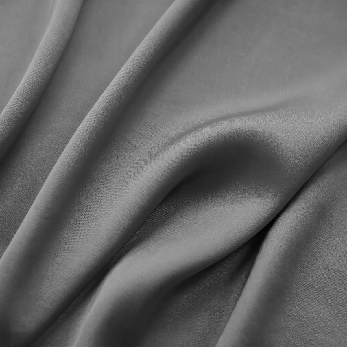 Housse de couette lyocell Tencel™ lavé (200 x 200 cm) Olivia Gris granit 