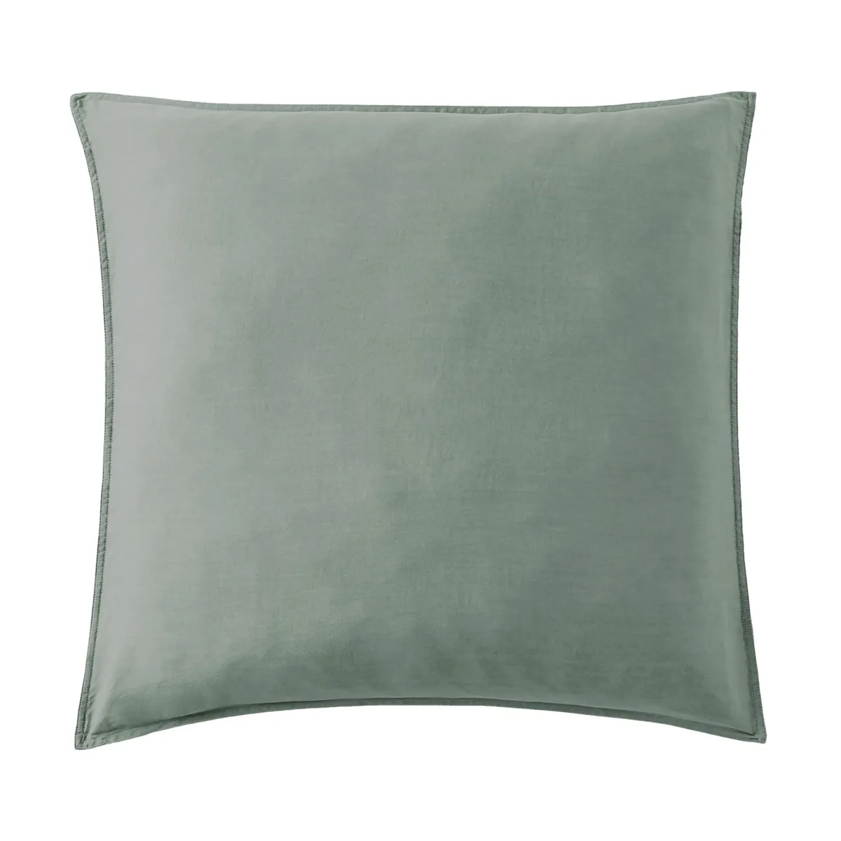 Federa cuscino letto quadrata in lyocell Tencel™ lavato (80 x 80 cm) Olivia Verde eucalipto