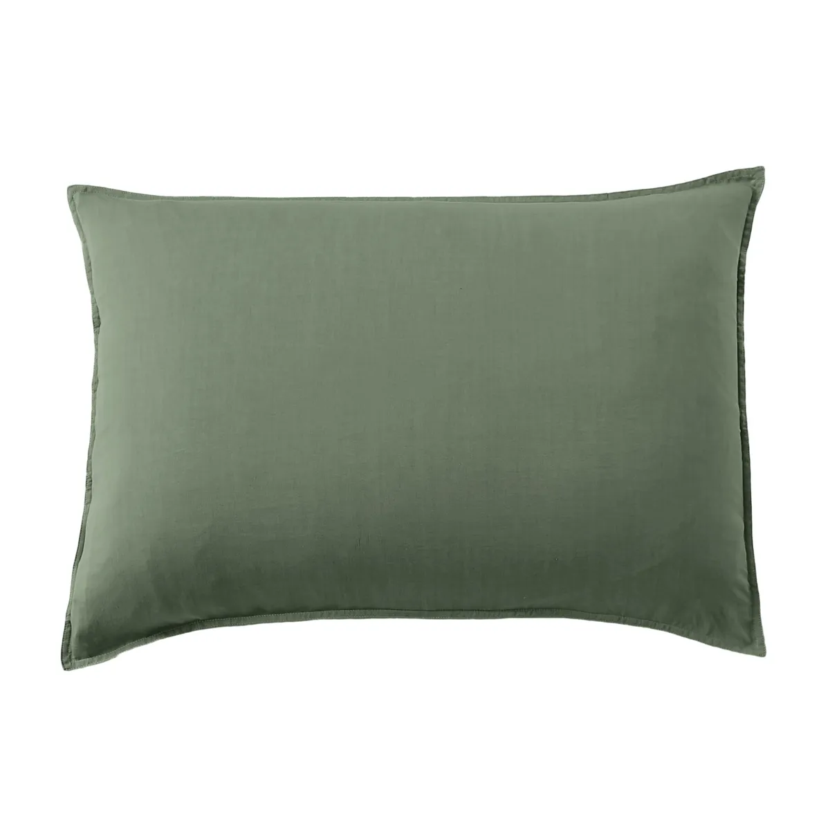 Federa cuscino letto rettangolare in lyocell Tencel™ lavato (50 x 80 cm) Olivia Verde rosmarino