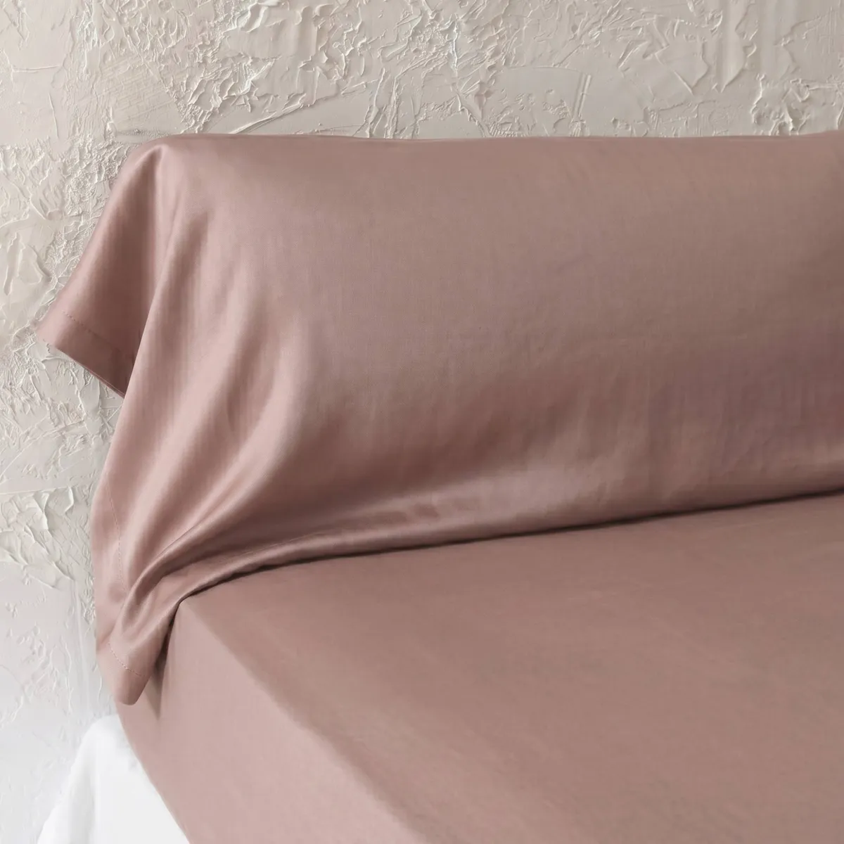 Federa per cuscino a rullo in lyocell Tencel™ lavato (27 x 185 cm) Olivia Rosa blush