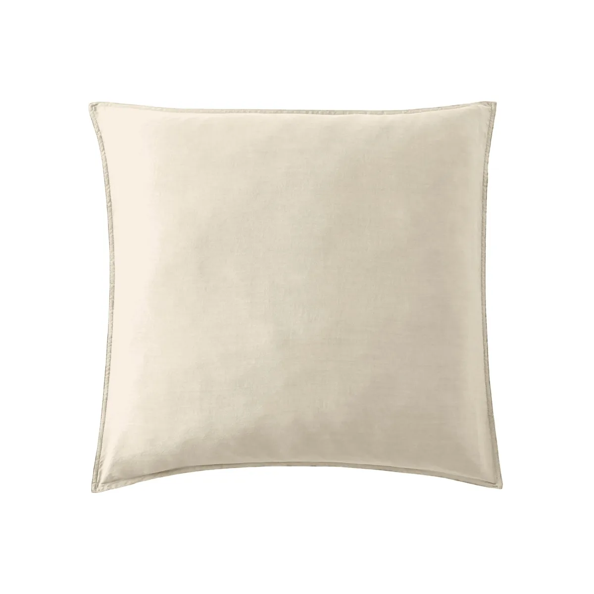 Federa per cuscino letto quadrata in lyocell Tencel™ lavato (63 x 63 cm) Olivia Beige pampa