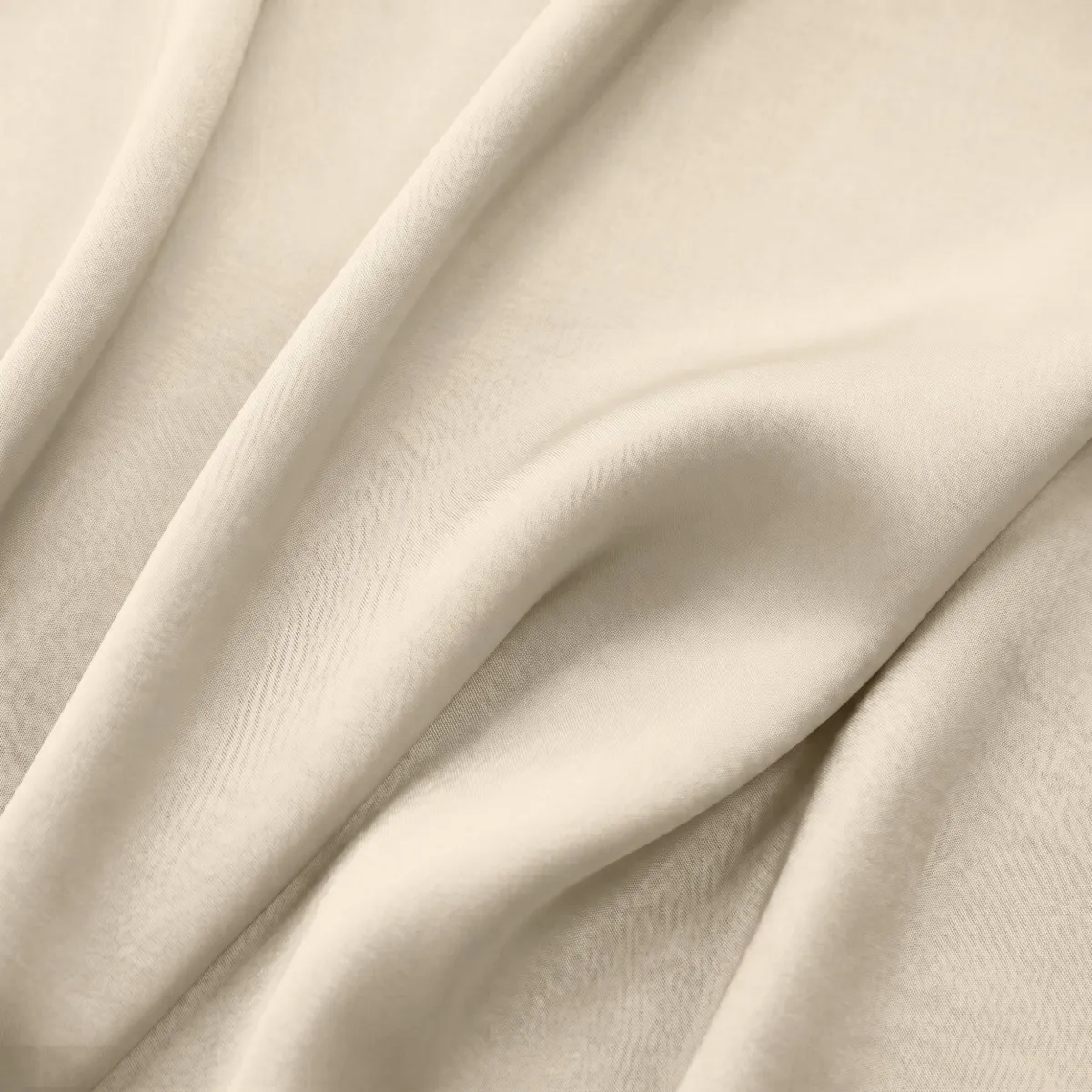 Drap housse lyocell Tencel™ lavé (140 x 190 cm) Olivia Beige pampa