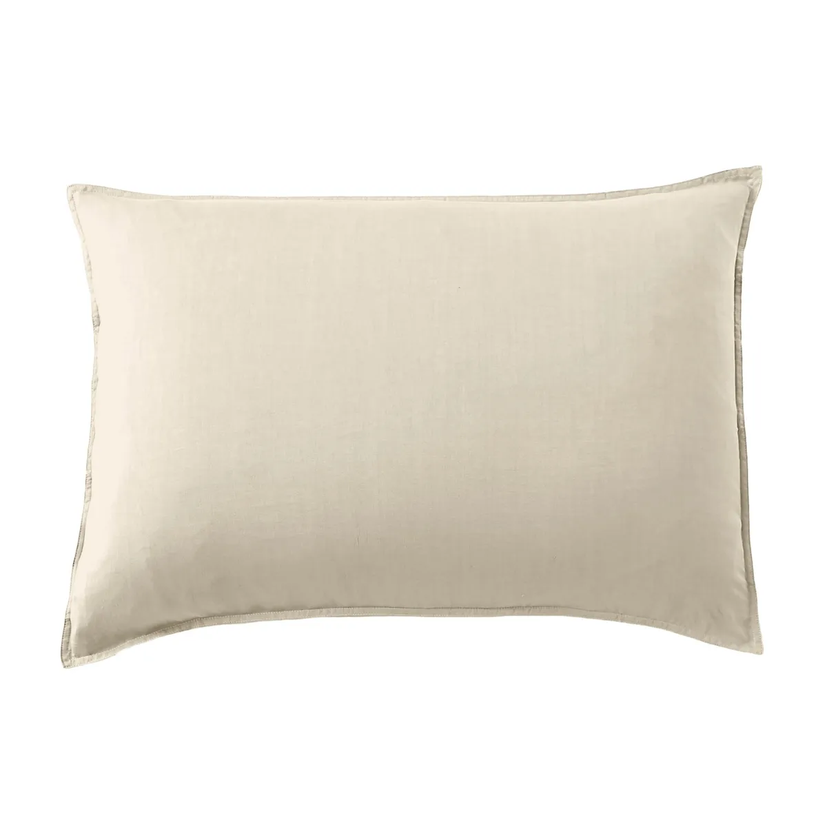 Funda de almohada rectangular lyocell Tencel™ lavado (50 x 70 cm) Olivia Beige pampa