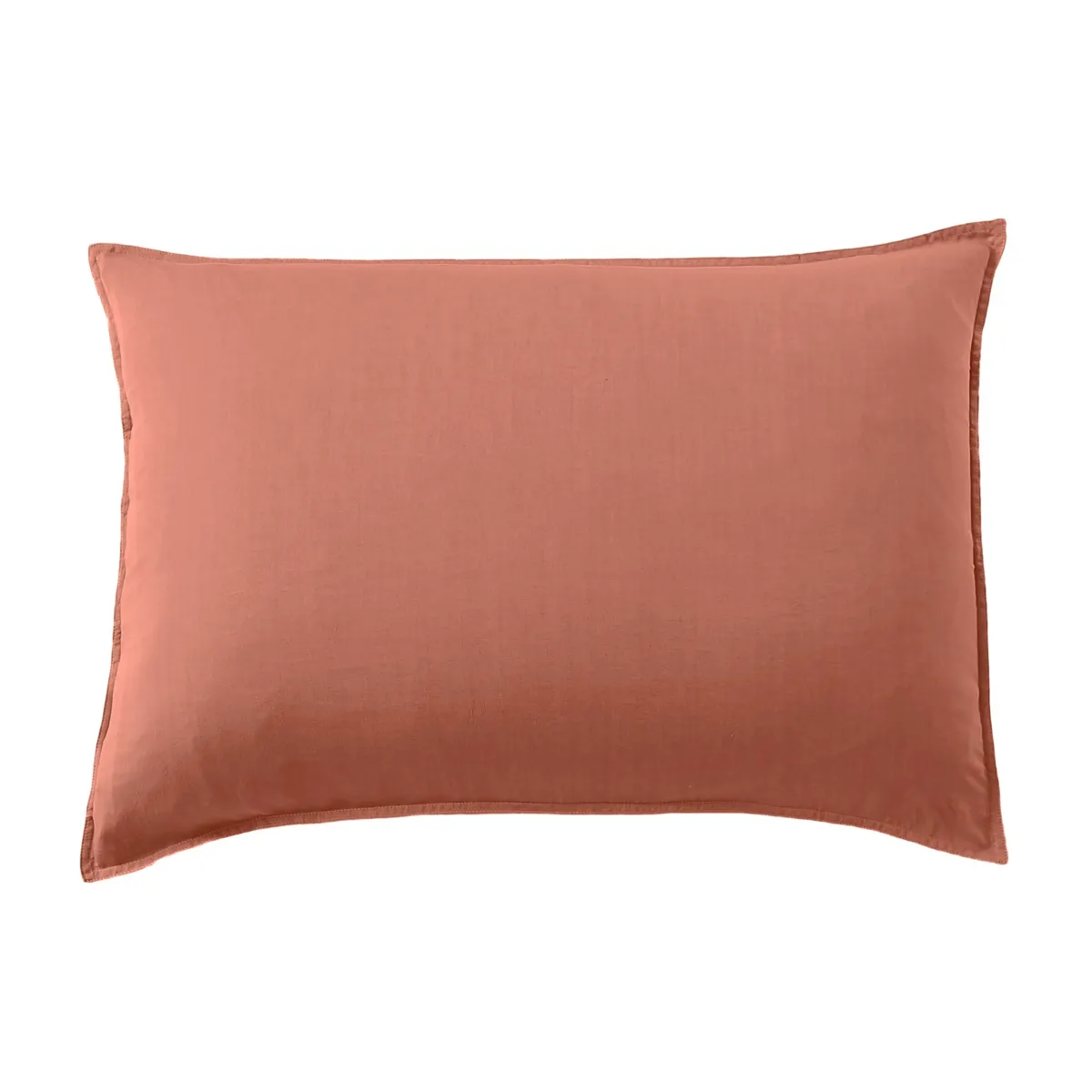 Funda de almohada rectangular lyocell Tencel™ lavado (50 x 70 cm) Olivia Terracota