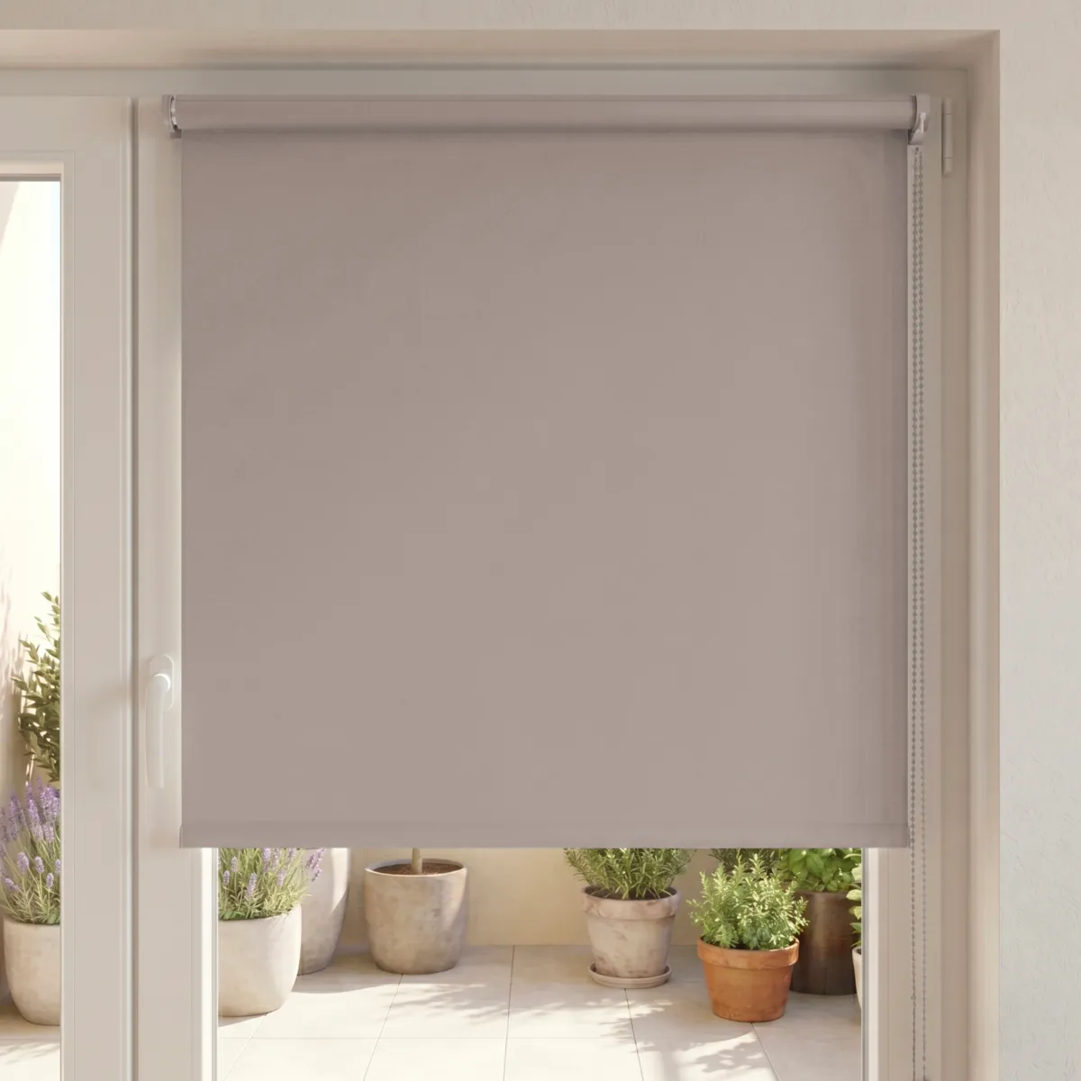 Store enrouleur occultant Uni (60 x H180 cm)  Beige