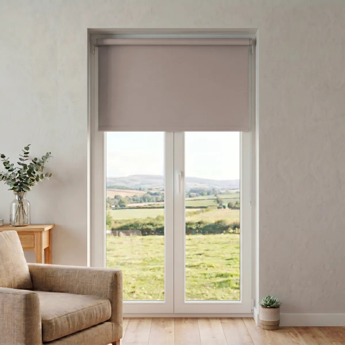 Store enrouleur occultant Uni (90 x 180 cm) Beige