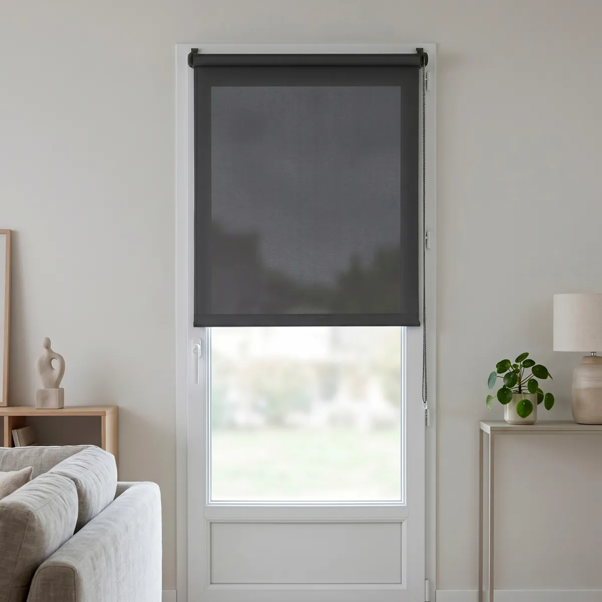 Store enrouleur tamisant (90 x 180 cm) Pure Gris béton