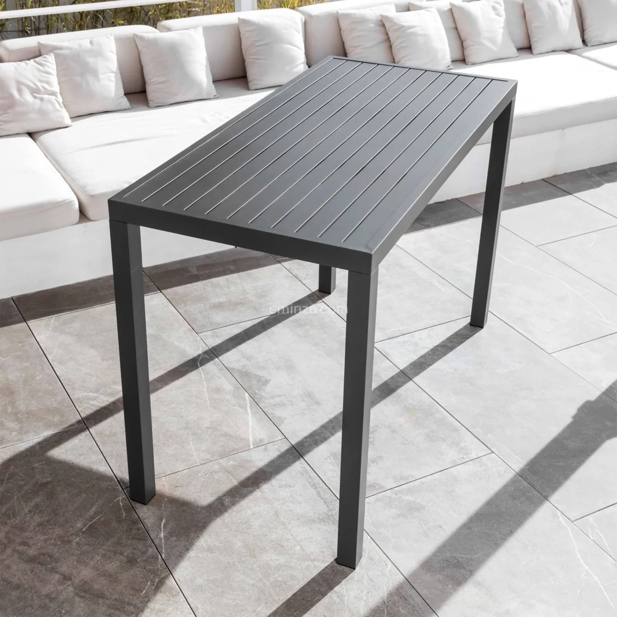 Bartisch Murano Aluminium (Bis zu 6 Pers.)- Anthrazitgrau 2
