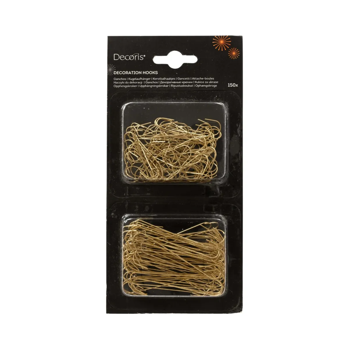 Set da 50 pinze per Palline in metallo dorato