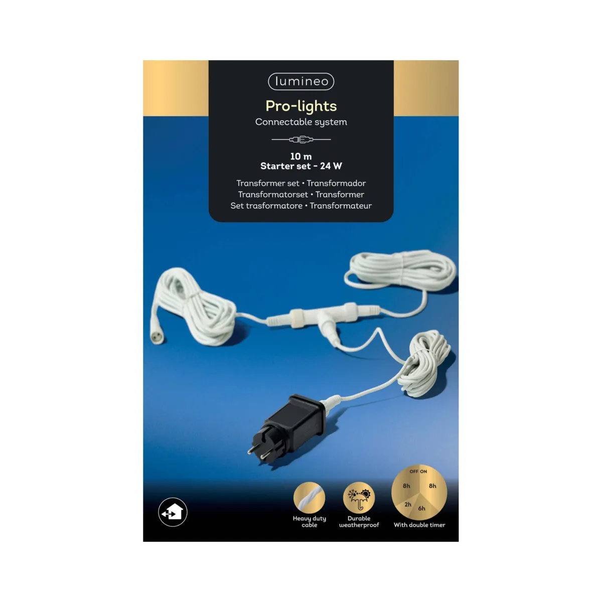 Kit di avviamento sistema collegabile 10 m Pro-lights Bianco