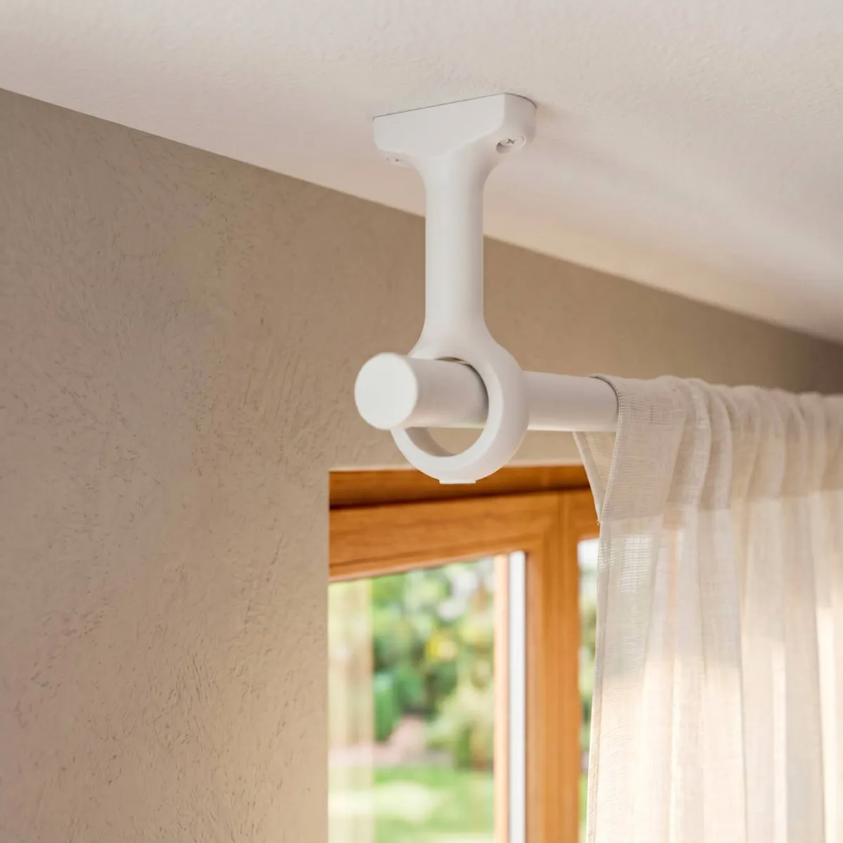 Set di 2 supporti legno (L110 / D28 mm) Bianco