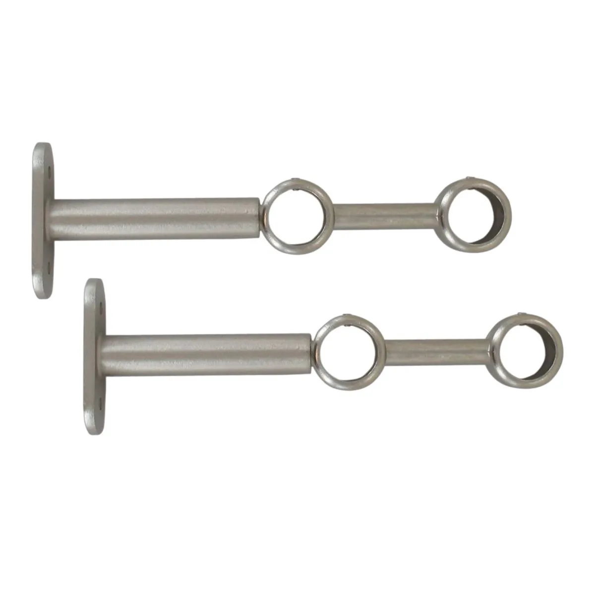 Soporte doble extensible (L150 - L195 / D20 mm) Plata