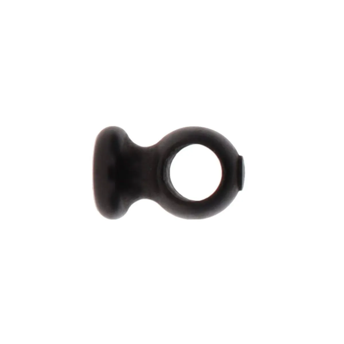 Set di 2 supporti per asta in legno da soffitto (L5 cm/ D28 mm) Nils Nero opaco