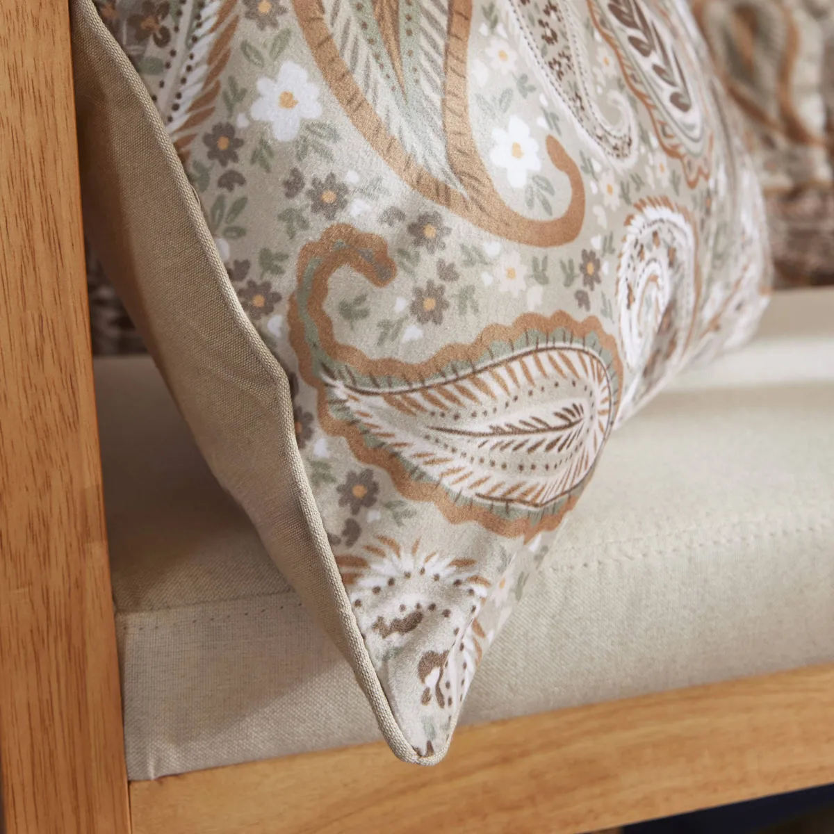 Cuscino quadrato in velluto (50 x 50 cm) Dolores Beige