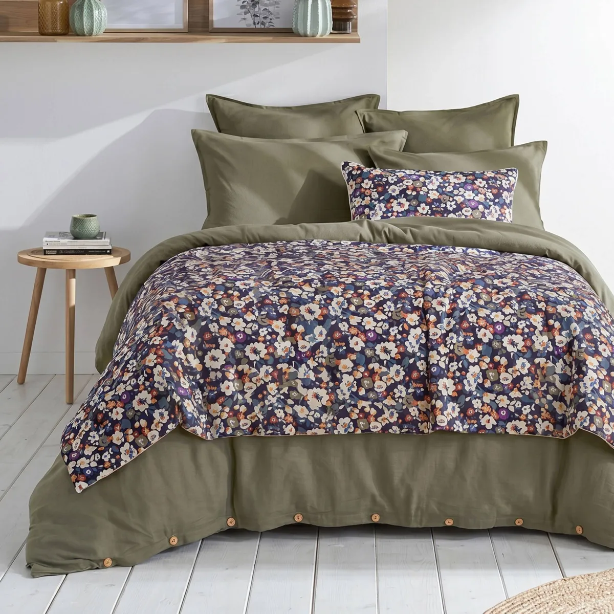 Piumino in velluto (90 x 220 cm) Dolores Blu