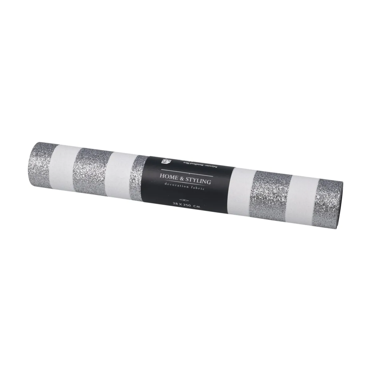 Runner da tavolo addobbi natalizi (250 x 28 cm) Righe Bianco