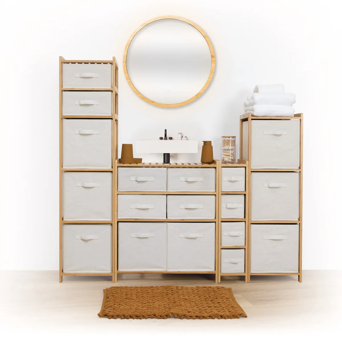 Portaoggeti 4 livelli Tidy box Marrone