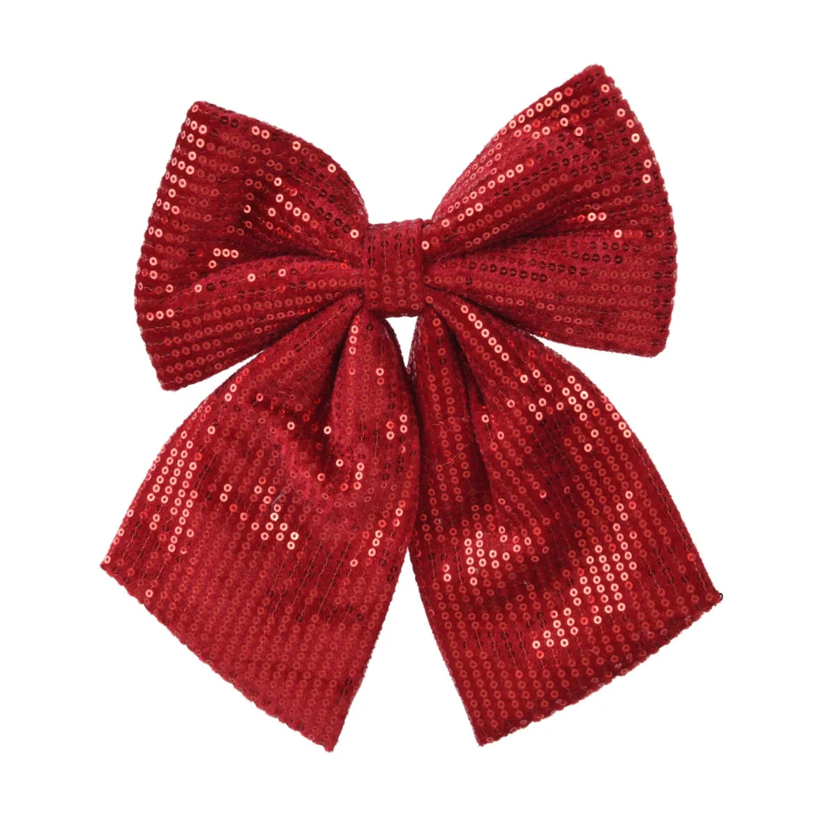Grande Fiocco di Natale (H32 cm) Sequins Bordeaux