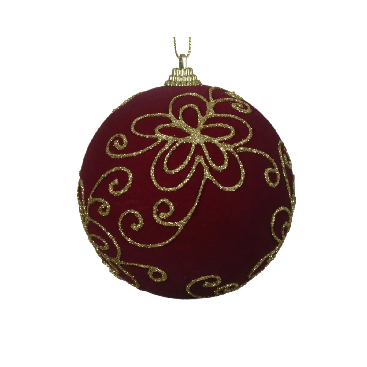 Set di 12 palline di Natale (D100 mm) Castello Bordò e oro