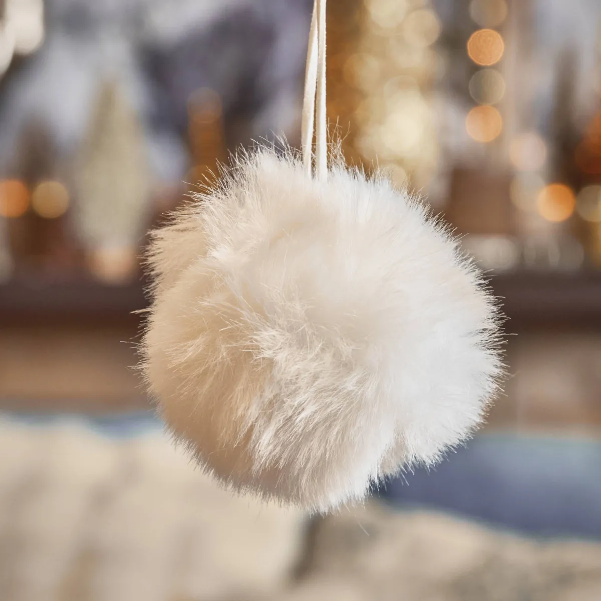 Pallina di natale (D80 mm) Cosy dolcezza Bianco