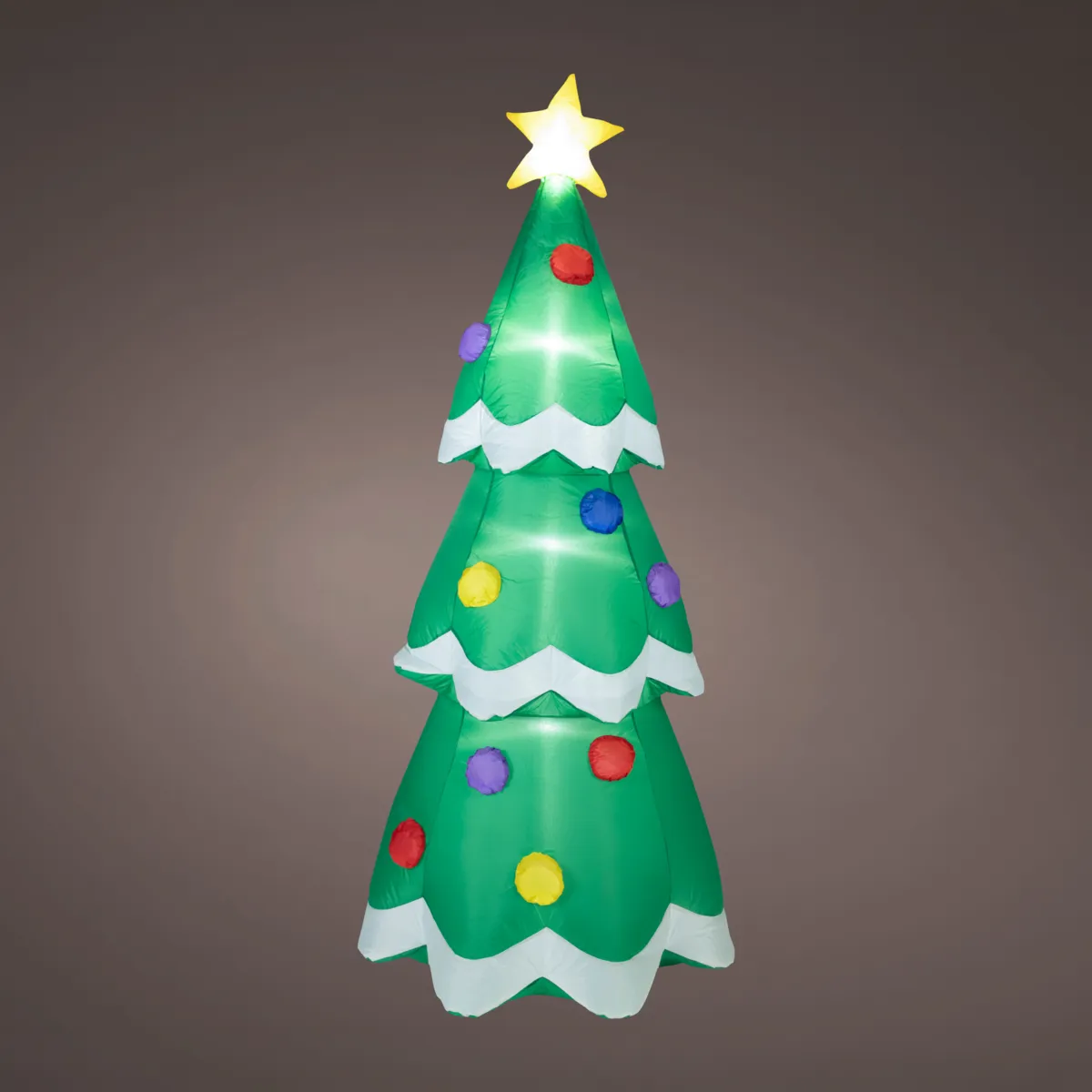 Albero di Natale gonfiabile e luminoso (H190 cm) Happy Bianco freddo