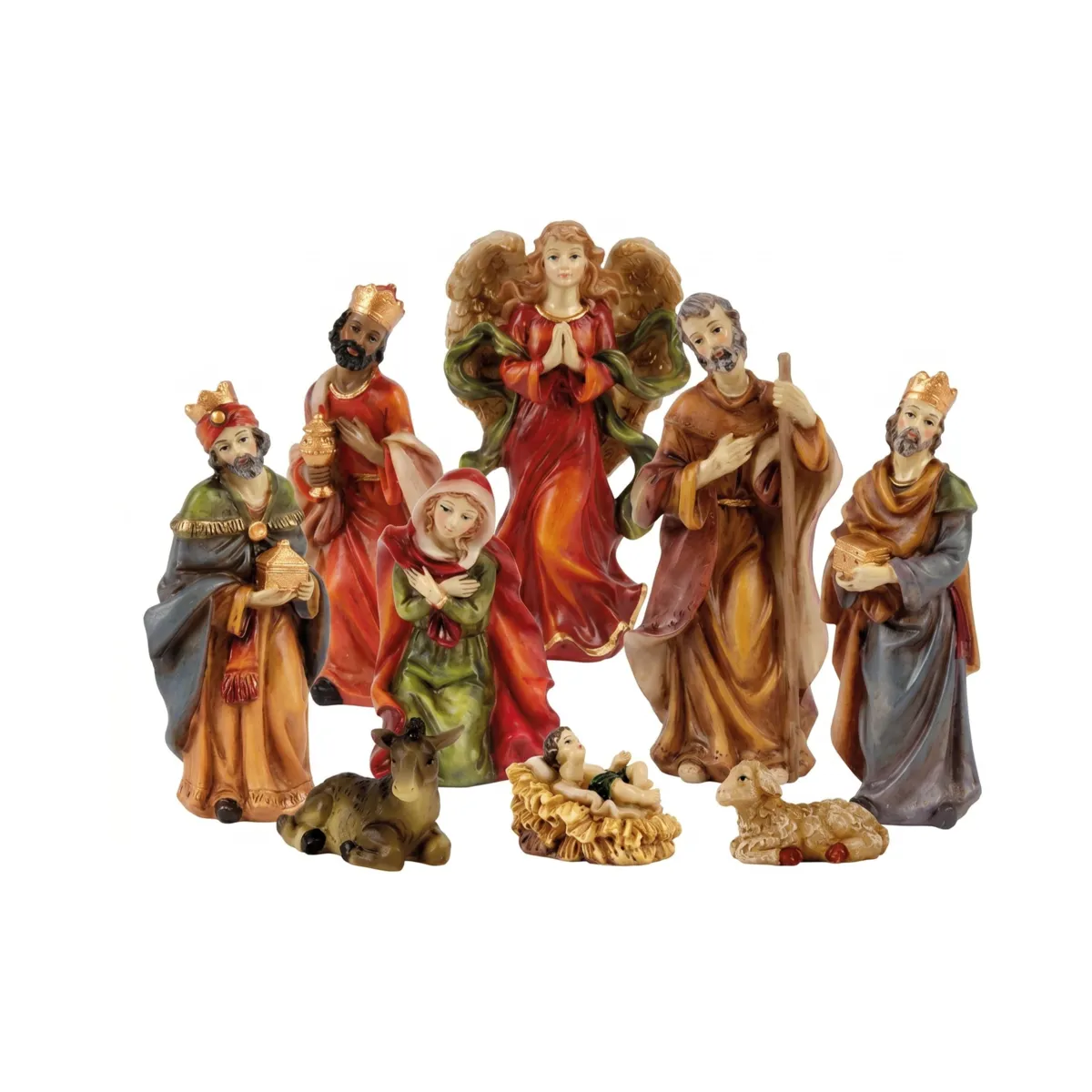 Le 9 statuine (H9 cm) di Sebastien