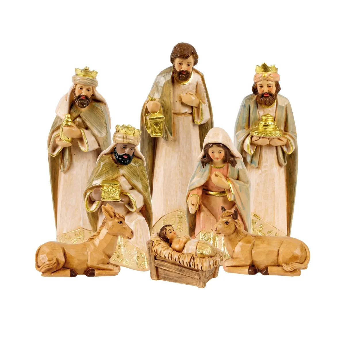 Le 8 statuine (H12 cm) di Léonardo