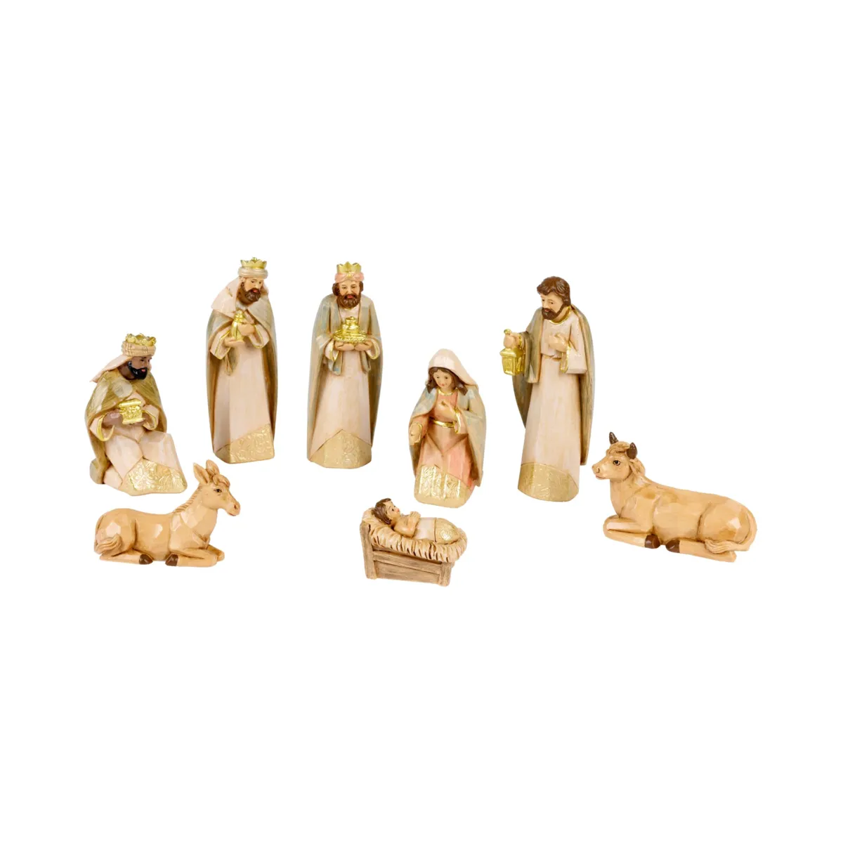 Le 8 statuine (H12 cm) di Léonardo