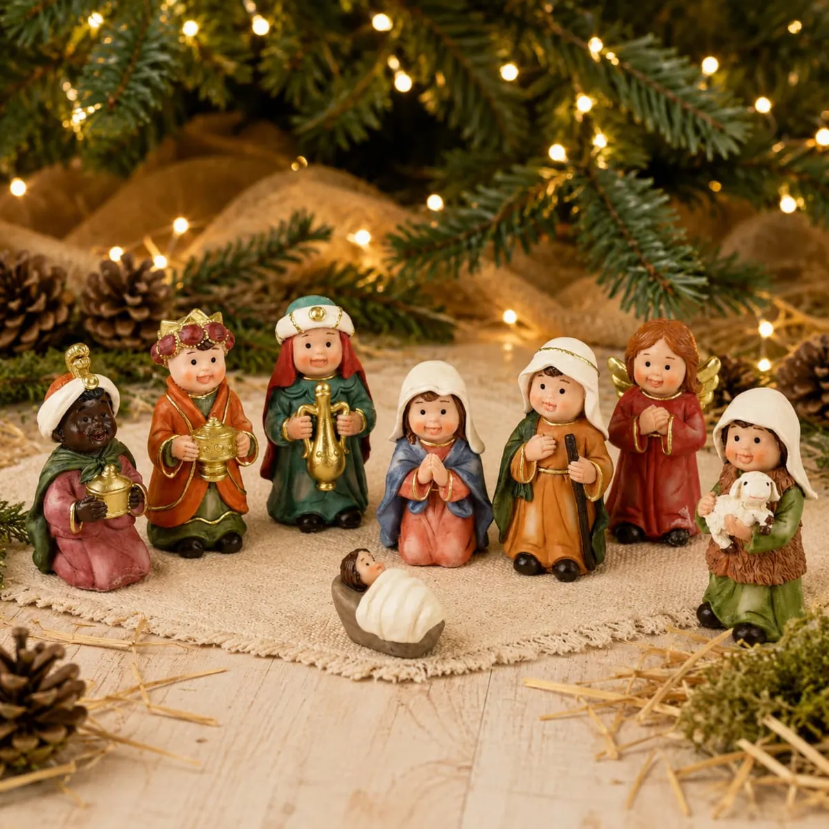 Le 8 piccole statuine (H9 cm) di Ulisse