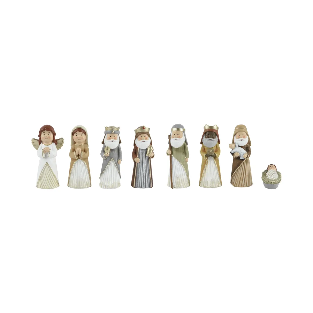 Le 8 statuine (H13 cm) Sainte-Méline