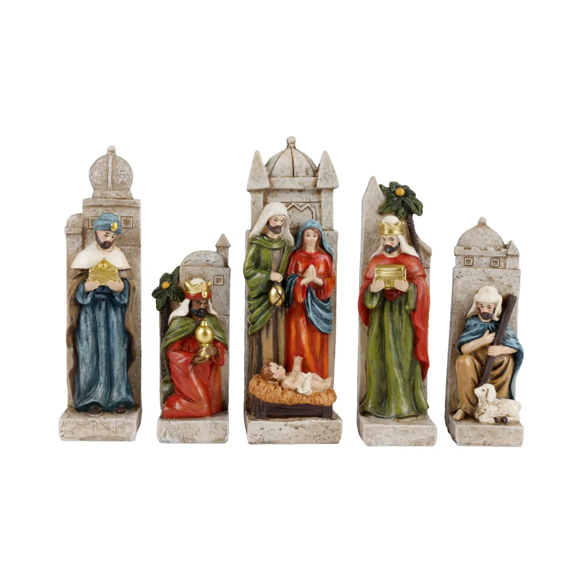 Le 7 statuine (H19 cm) di Louis