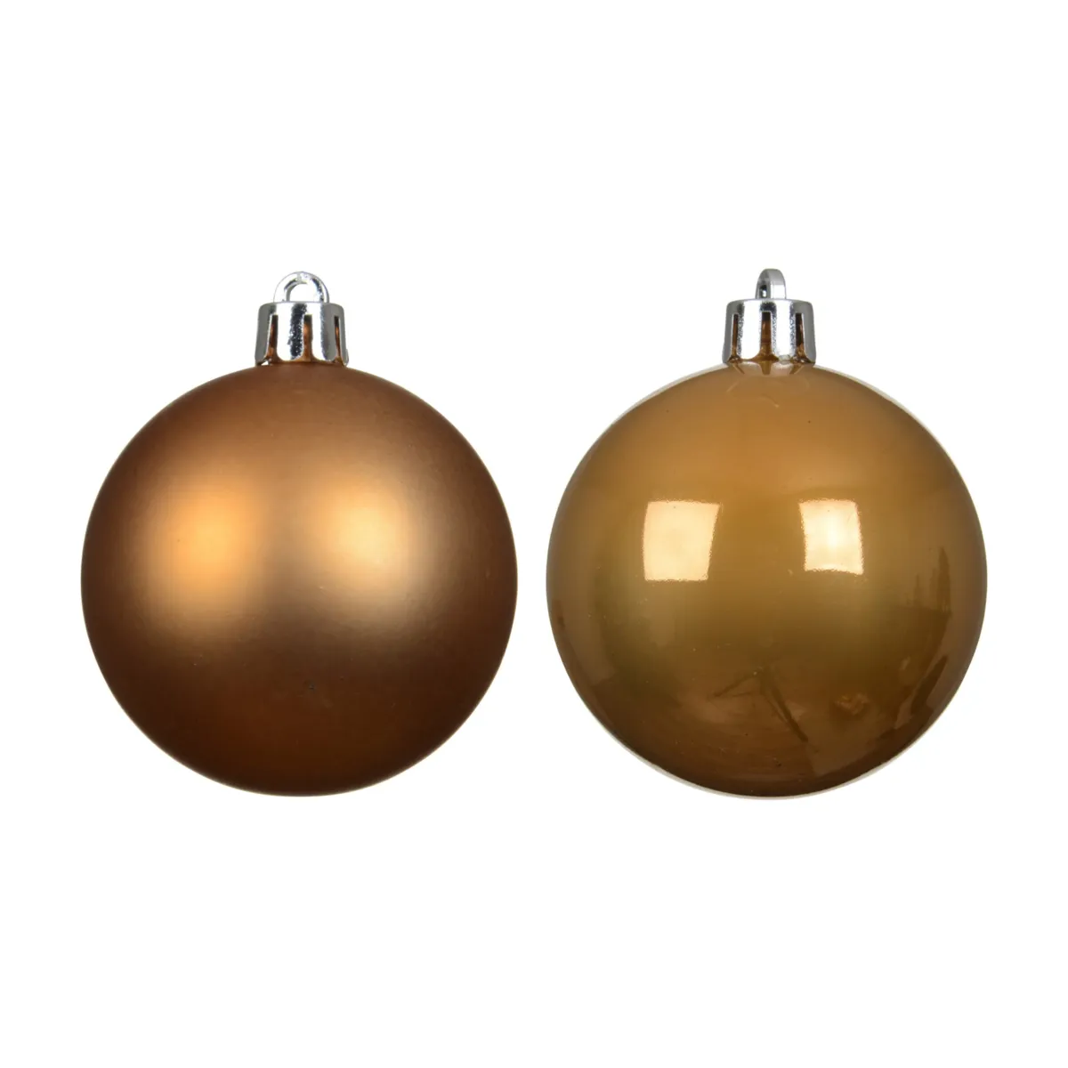 Lot de 12 boules de Noël (D60 mm) Aravis Caramel